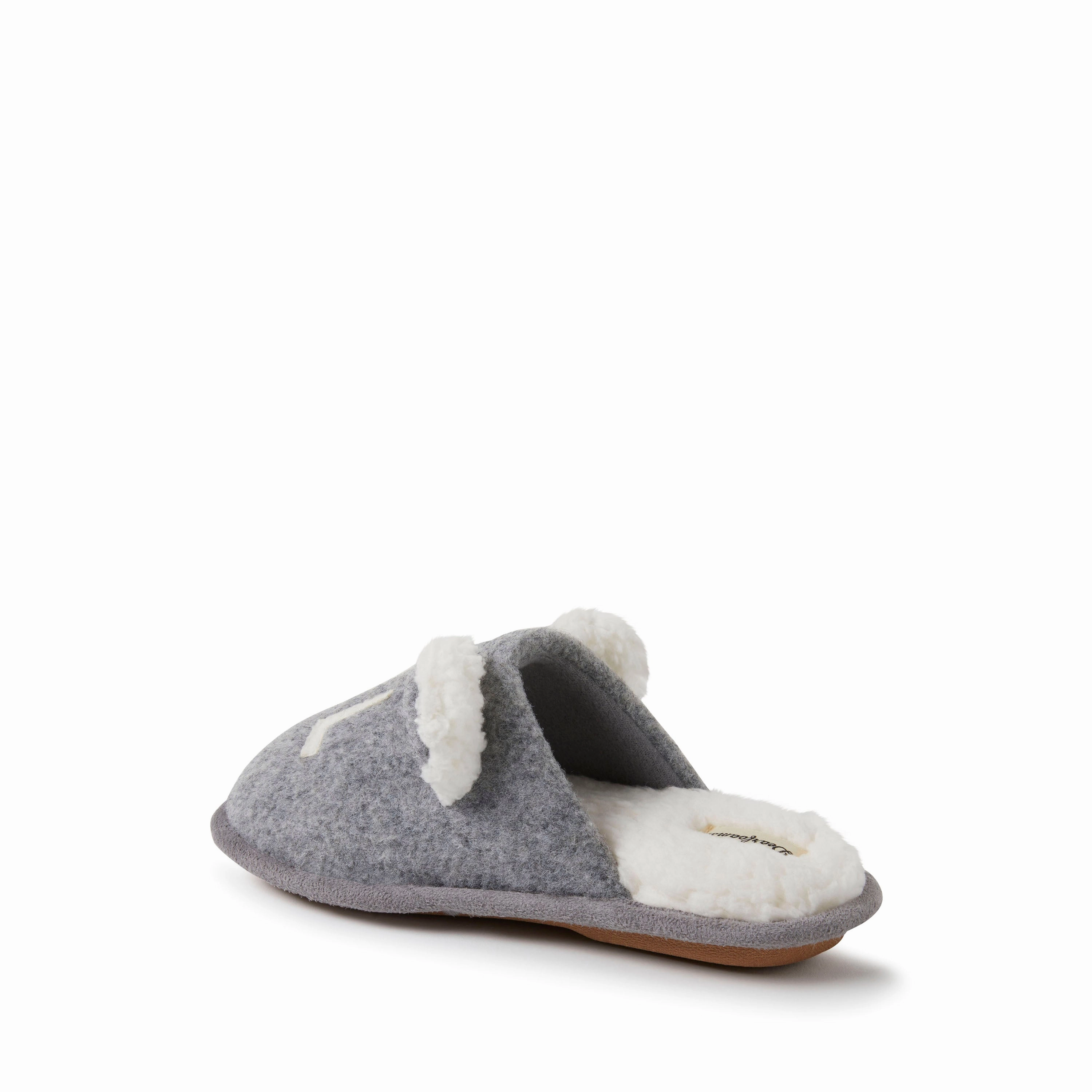 Dearfoams Kid's Casey Lil Bear Family Scuff Slipper
