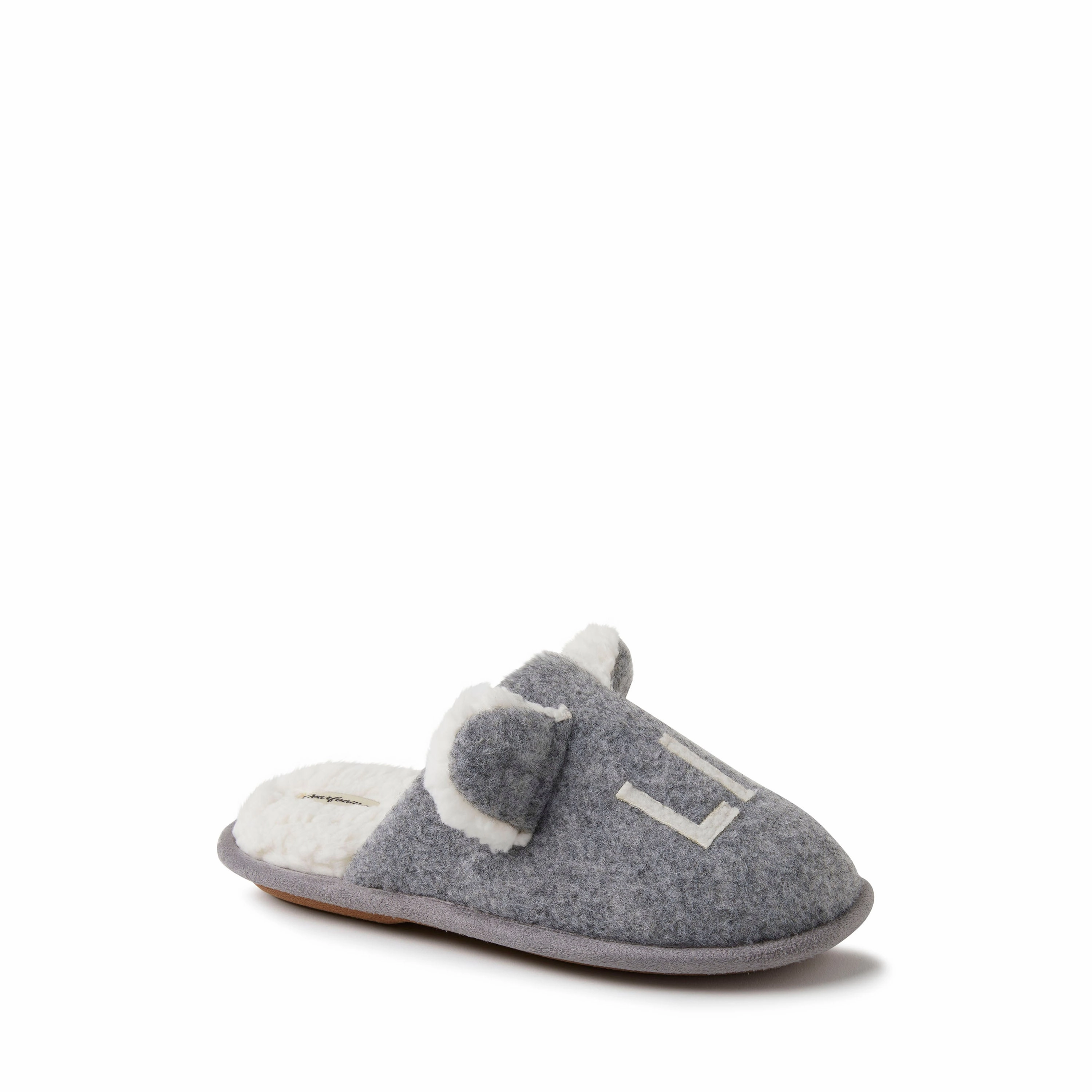 Dearfoams Kid's Casey Lil Bear Family Scuff Slipper