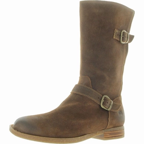 DELANO Womens Buckle Nubuck Mid-Calf Boots Affordable Womens Boots online