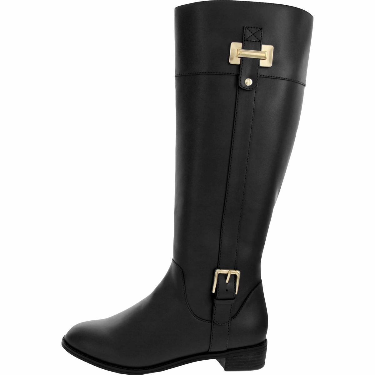 Deliee 2 Womens Zipper Round Toe Riding Boots