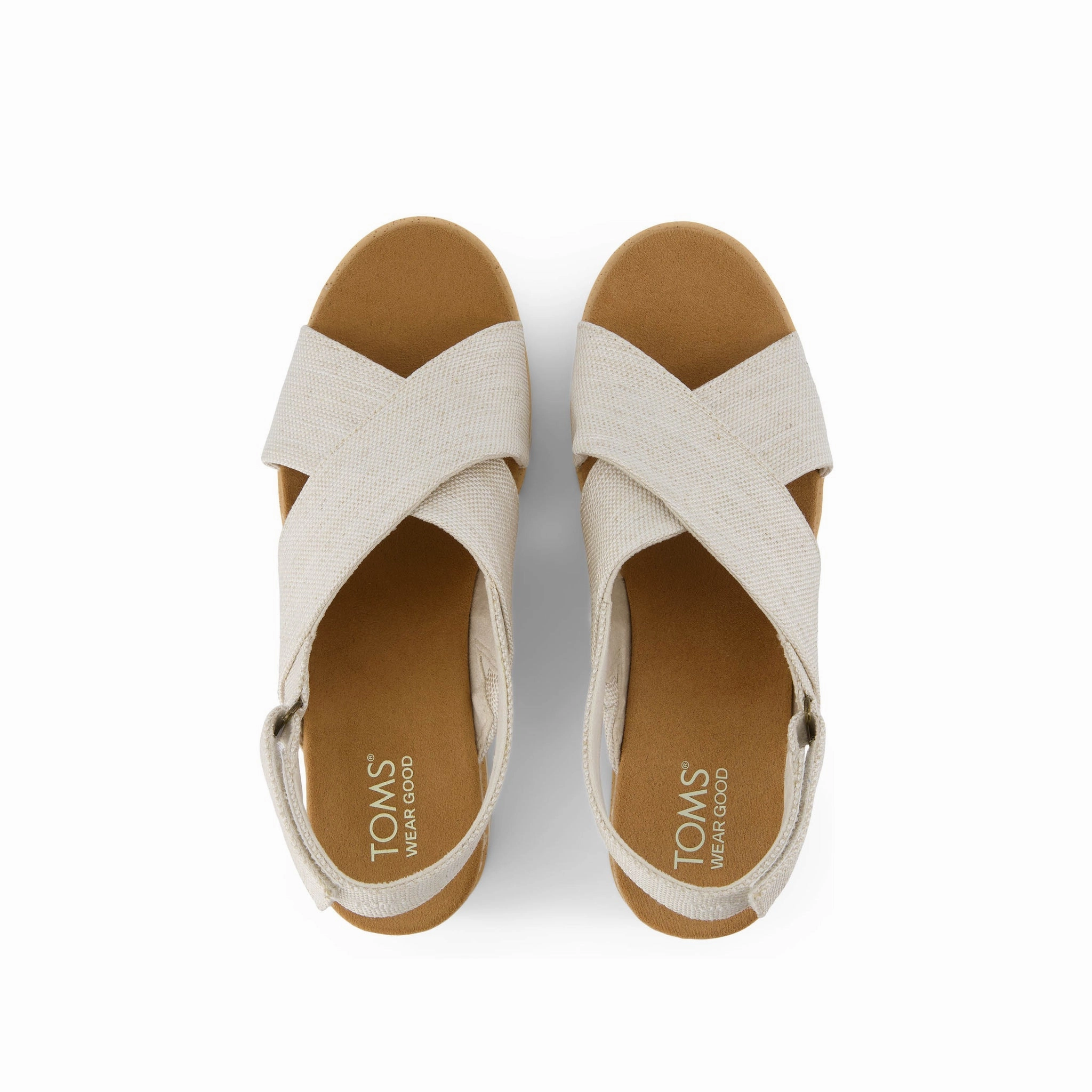 Diana Crossover Natural Wedge Sandal