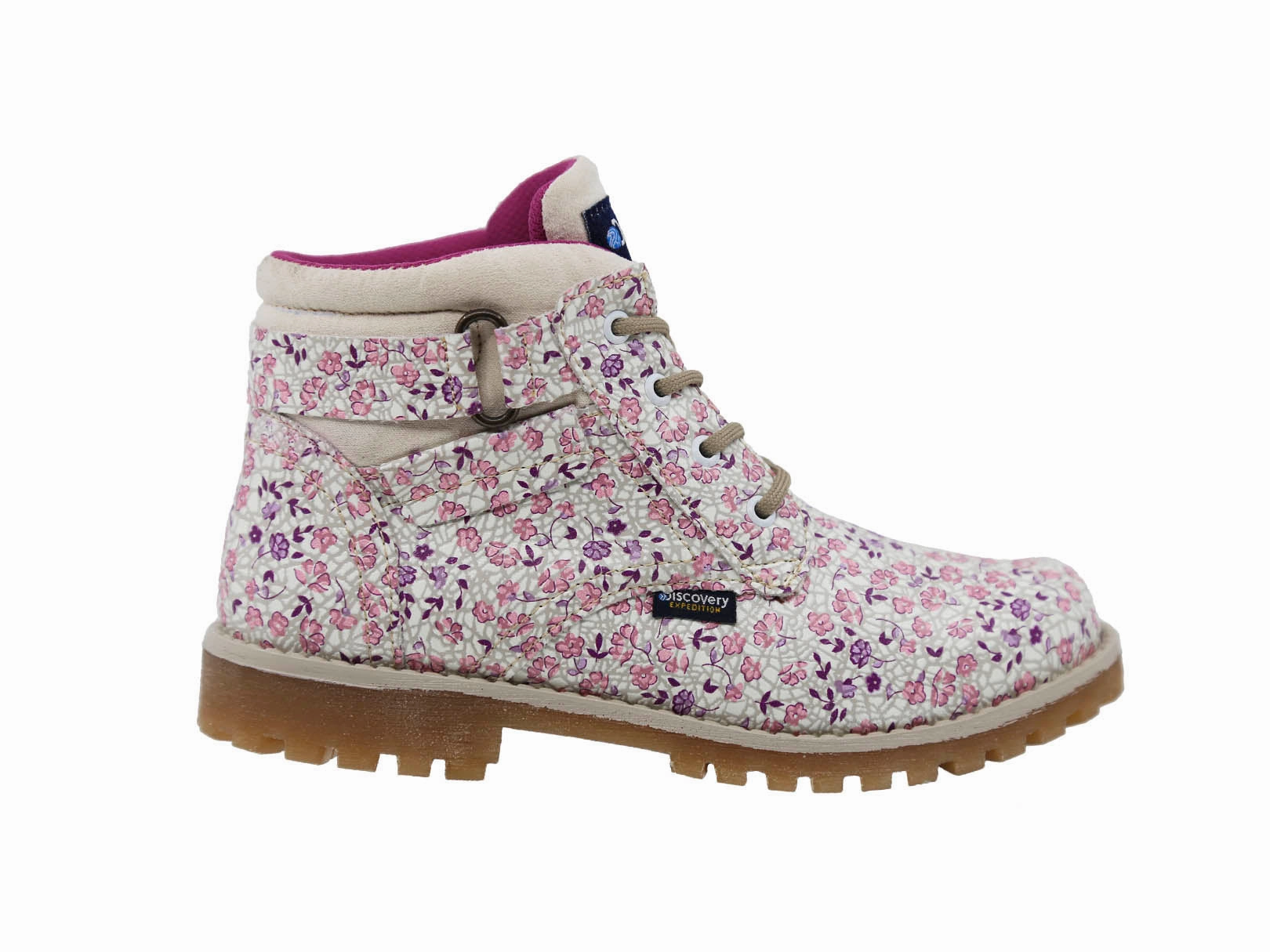 Discovery Expedition Kids' Outdoor Boot Nattai Pink Flowers