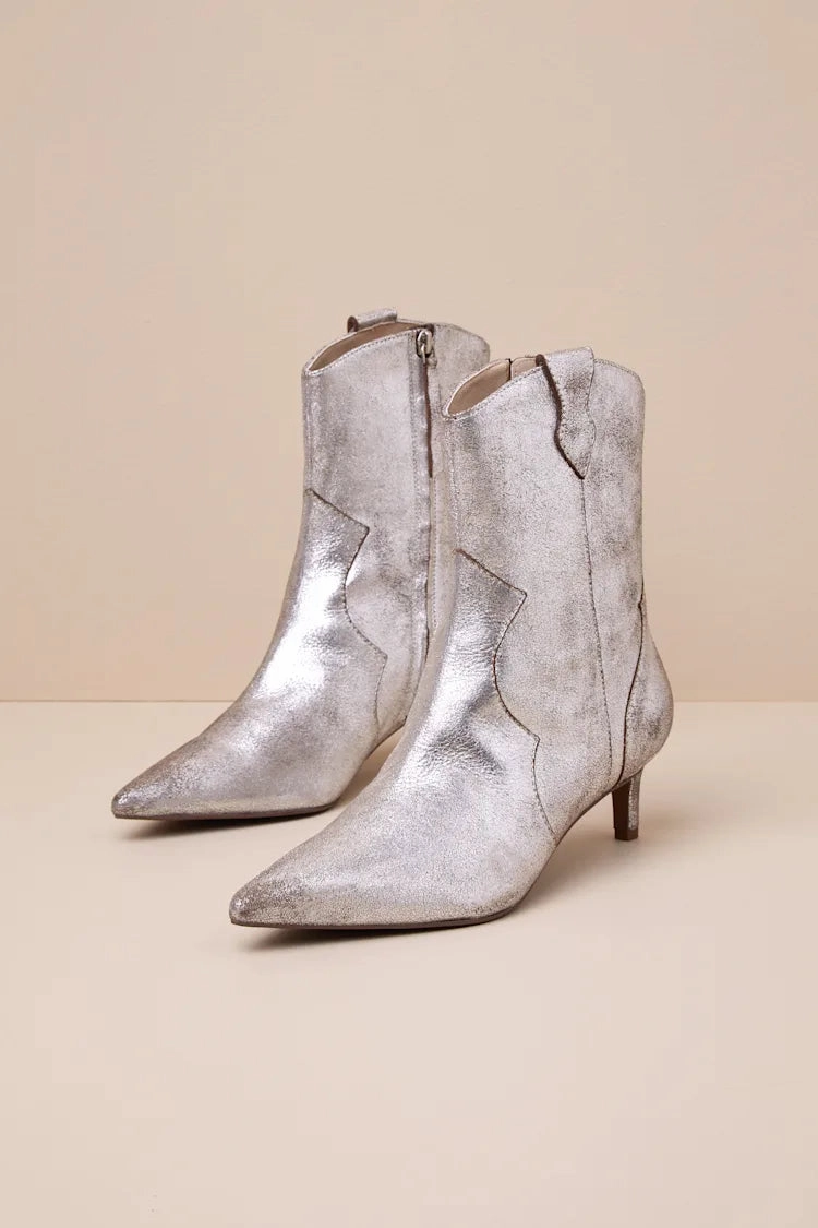 Distressed Pewter Dallas Boots