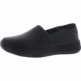 Dive In Womens Faux Leather Slip On Work and Safety Shoes Athletic Shoes for Women discount