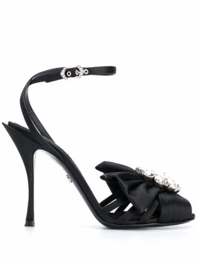 Dolce & Gabbana Bejeweled stiletto sandals Womens Shoes cheap promo