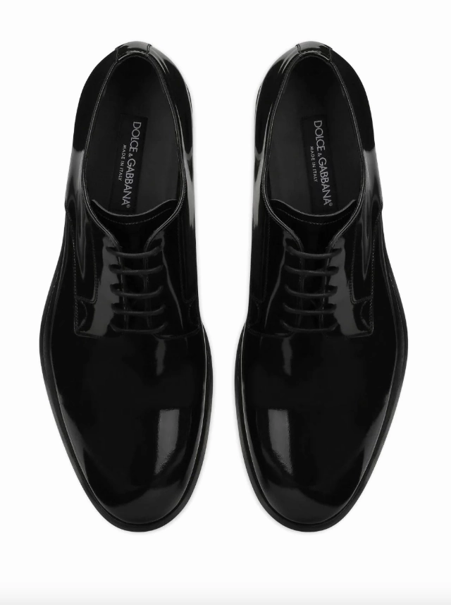 Dolce & Gabbana brushed leather derby shoes