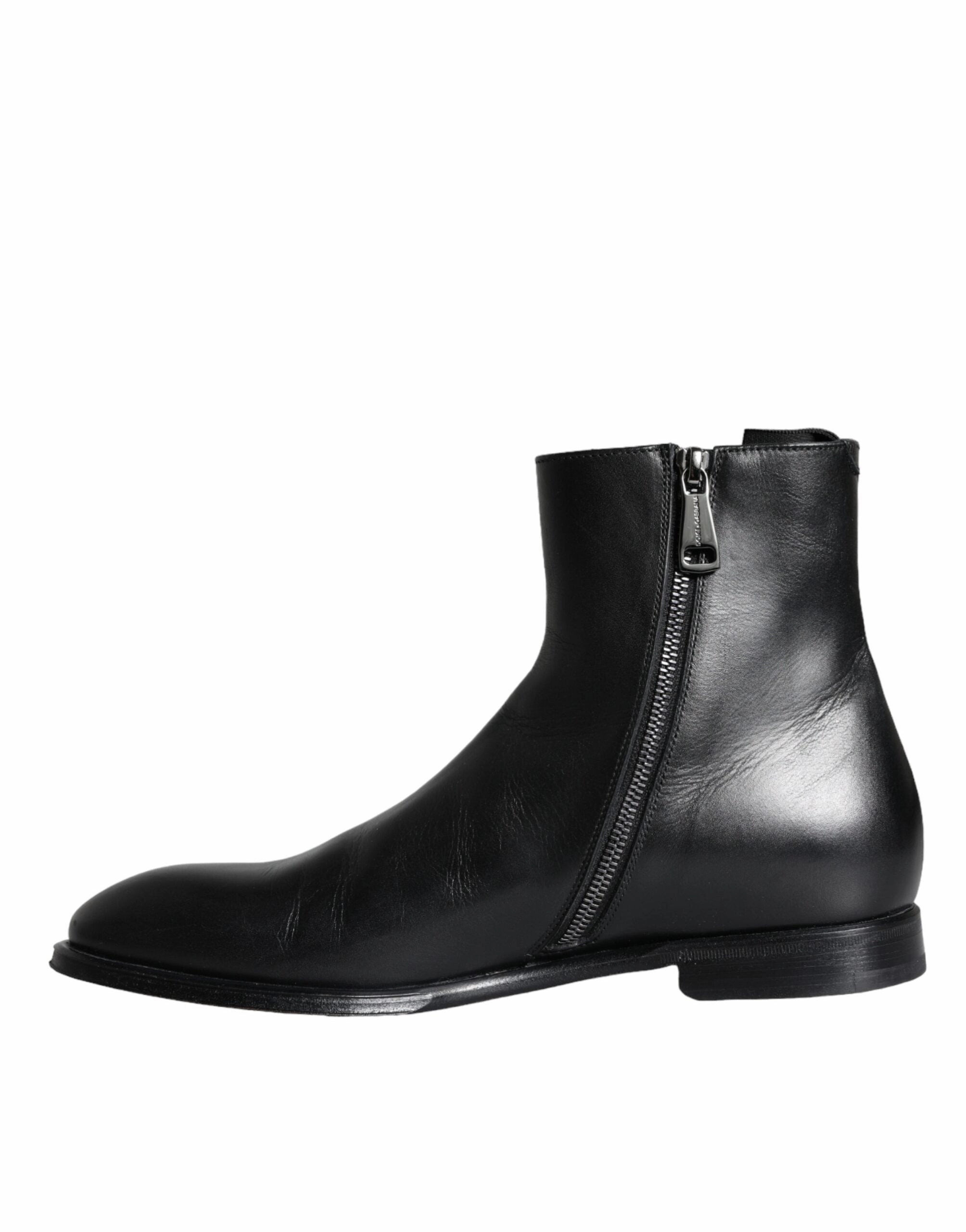 Dolce & Gabbana Calf Leather Men Ankle Boots Men Men's Shoes