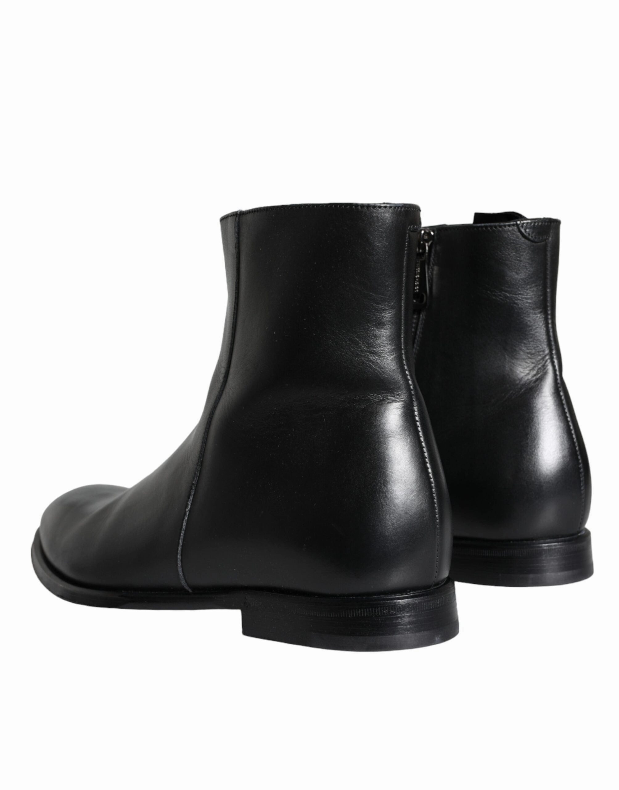Dolce & Gabbana Calf Leather Men Ankle Boots Men Men's Shoes
