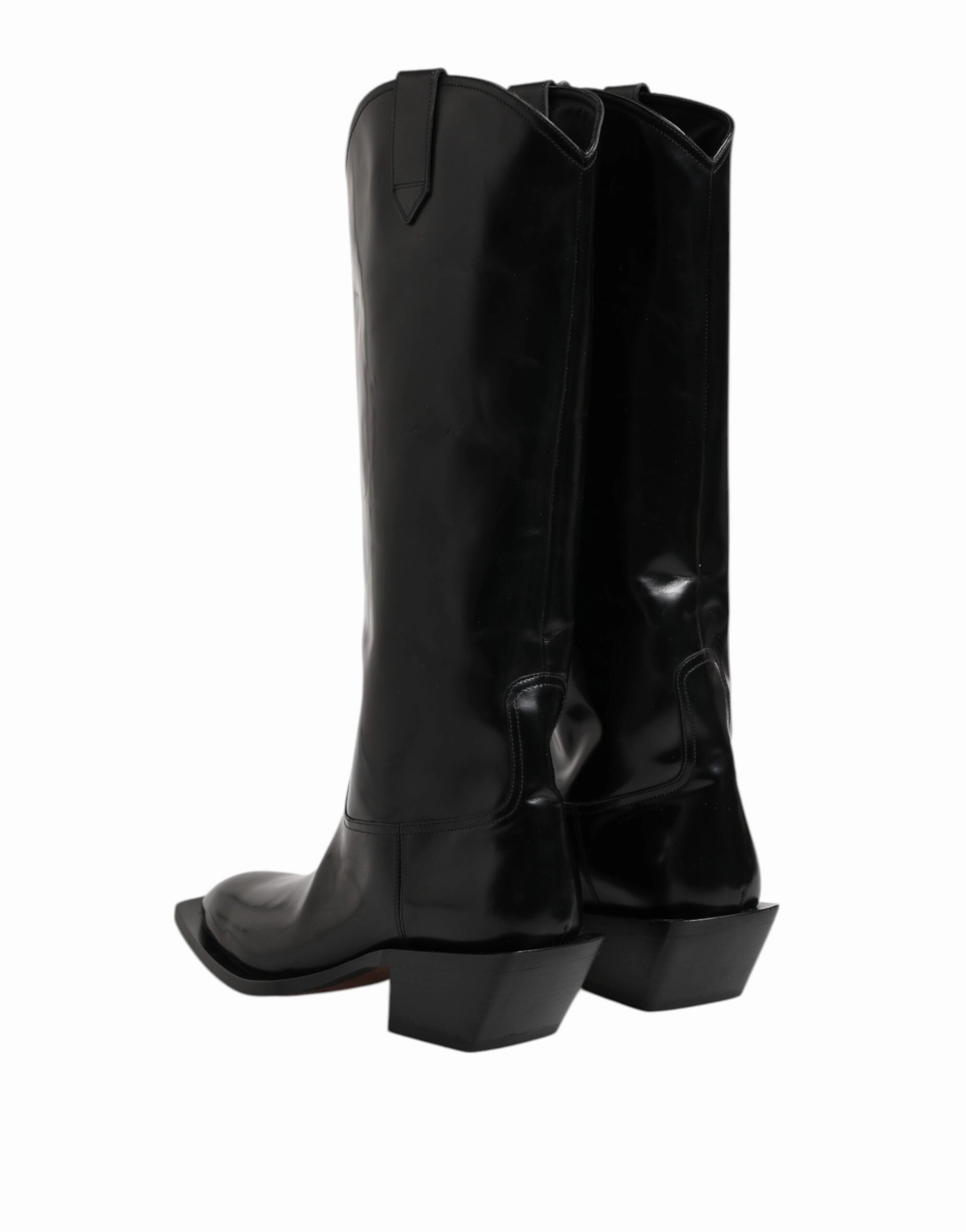 Dolce & Gabbana Calfskin Leather Logo High Boots Men's Shoes