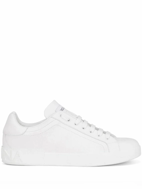 Dolce & Gabbana calfskin Portofino sneakers Mens Shoes online flash sale