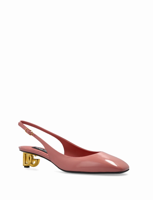 Dolce & Gabbana DG logo-heel slingback