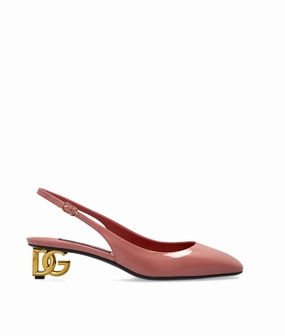 Dolce & Gabbana DG logo-heel slingback Womens Shoes cheap promo