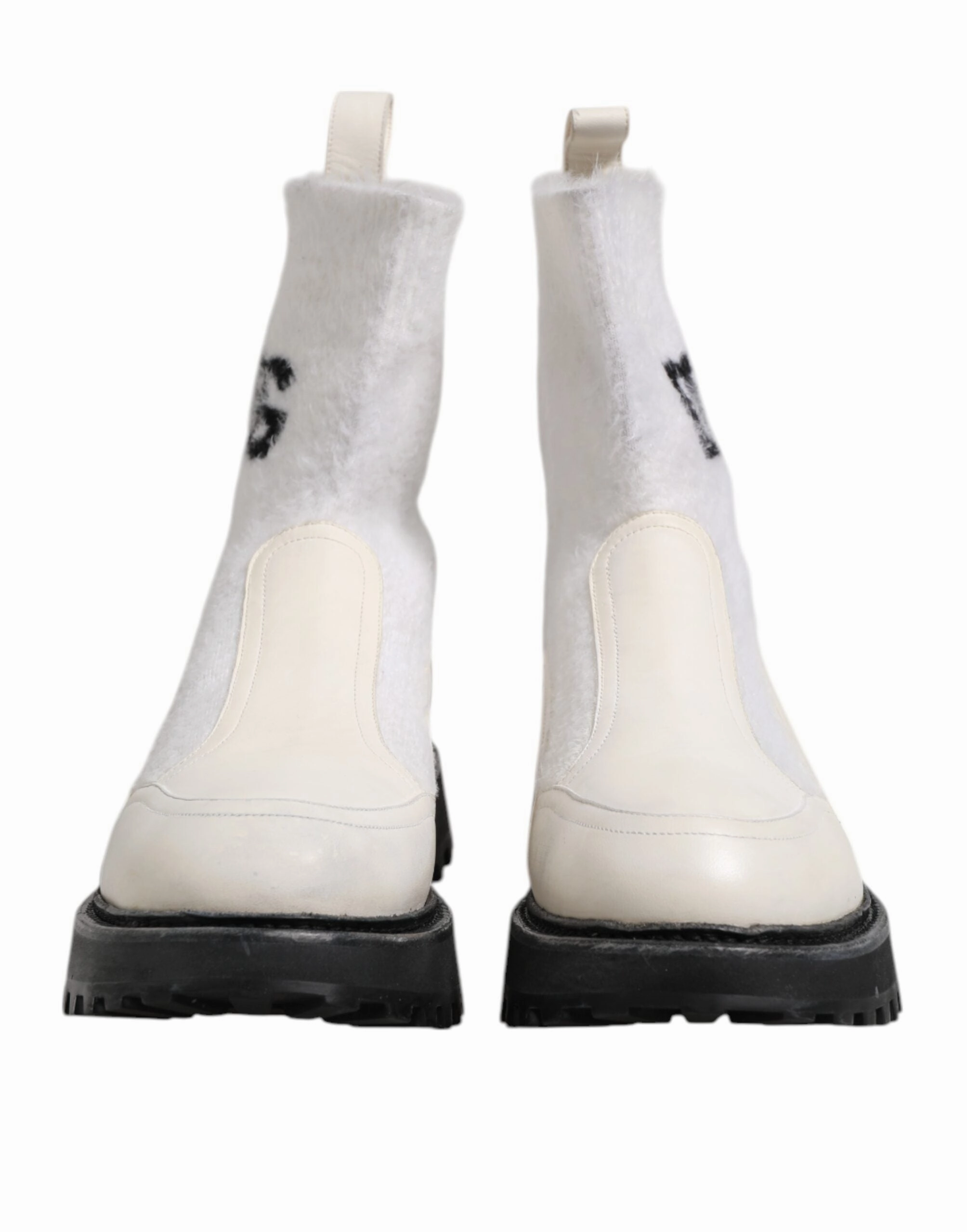 Dolce & Gabbana  DG Logo Mid Calf Boots Men's Shoes