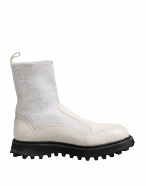 Dolce & Gabbana  DG Logo Mid Calf Boots Men's Shoes Buy Mens Chukkas online shop