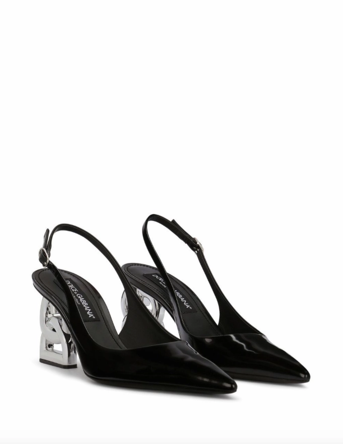 Dolce & Gabbana DG logo slingback pumps