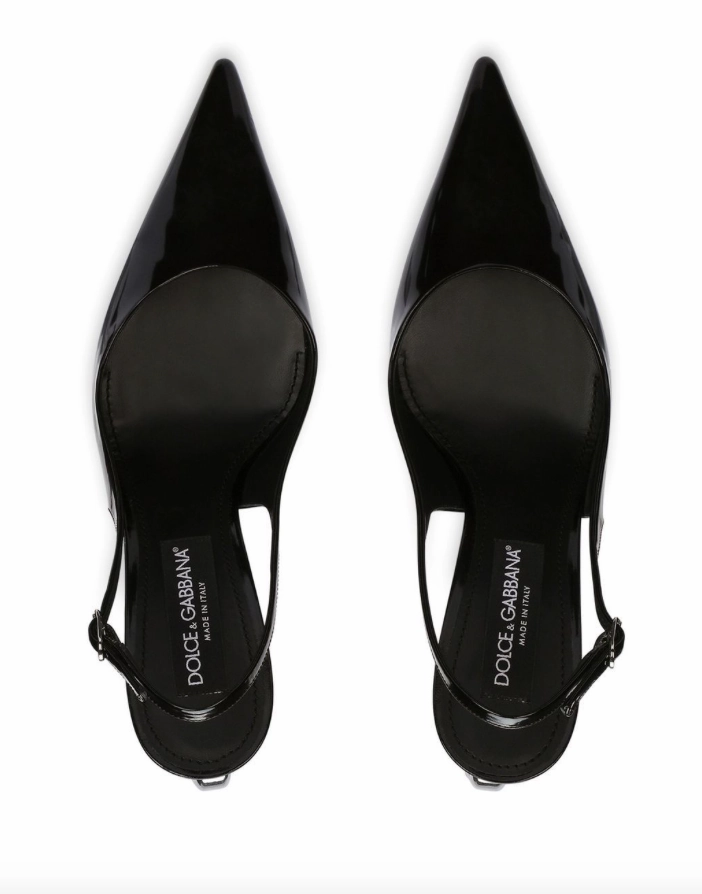 Dolce & Gabbana DG logo slingback pumps