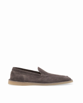 Dolce & Gabbana DG-plaque suede loafers Mens Shoes online flash sale