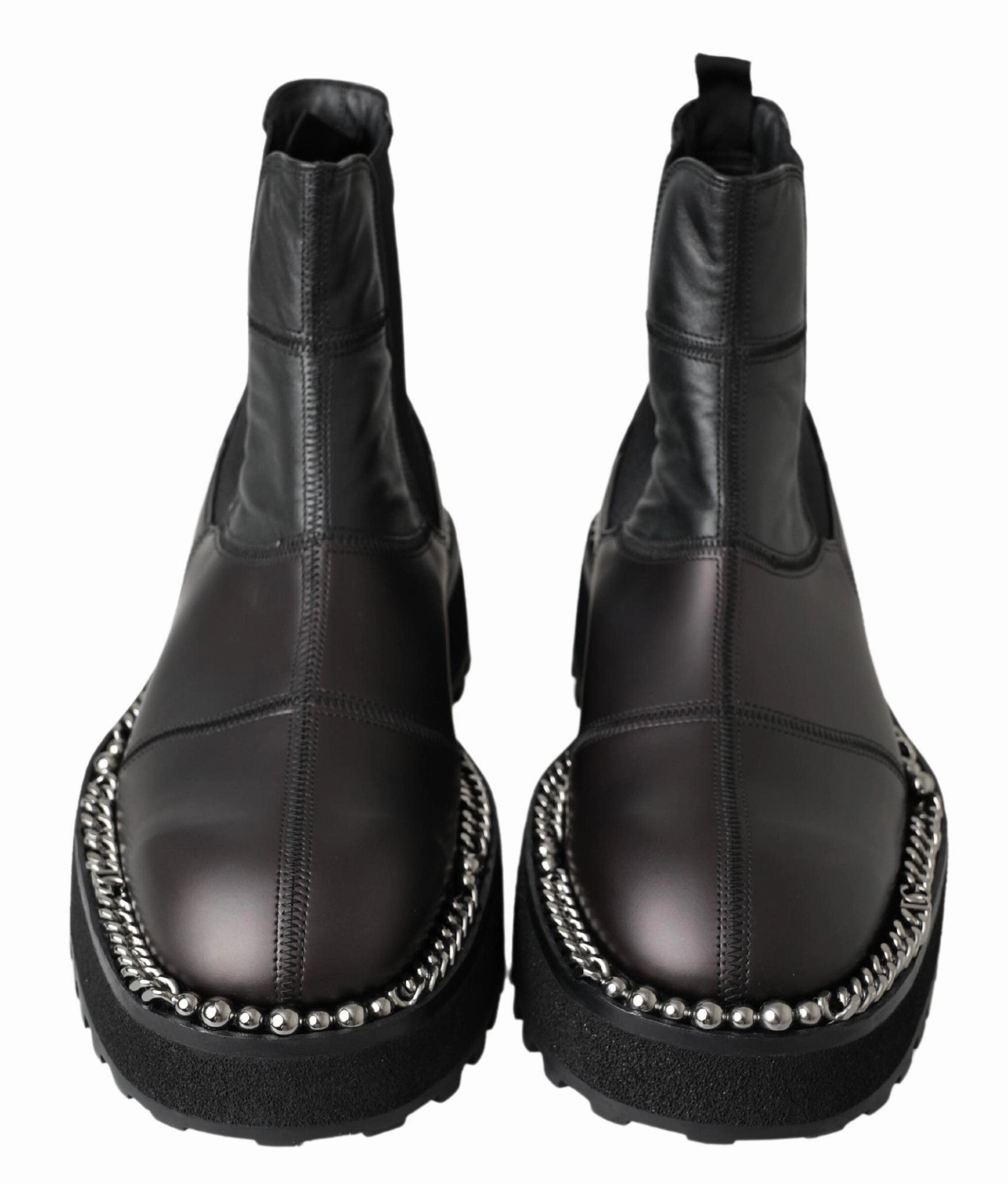 Dolce & Gabbana Elegant Ankle Stretch Slip On Men's Boots