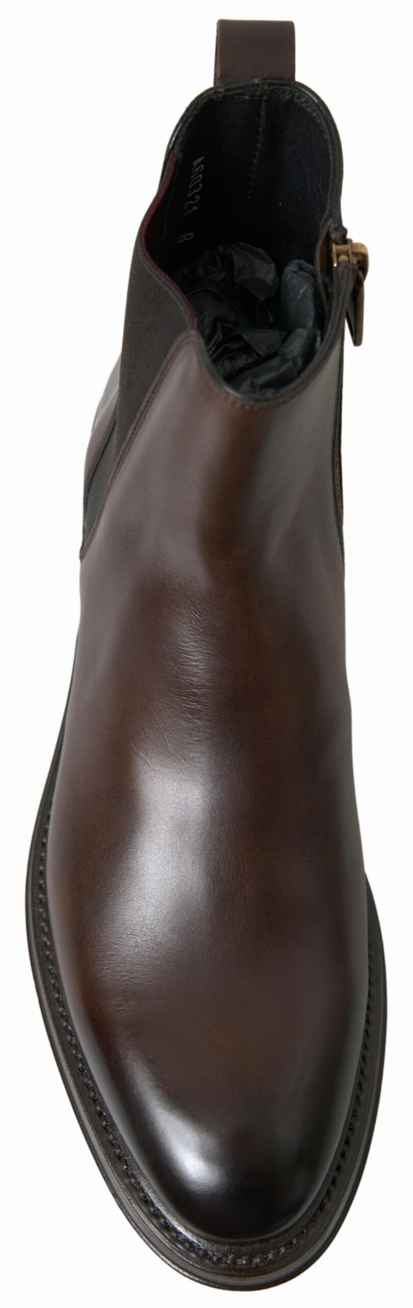 Dolce & Gabbana Elegant Leather Chelsea Men's Boots