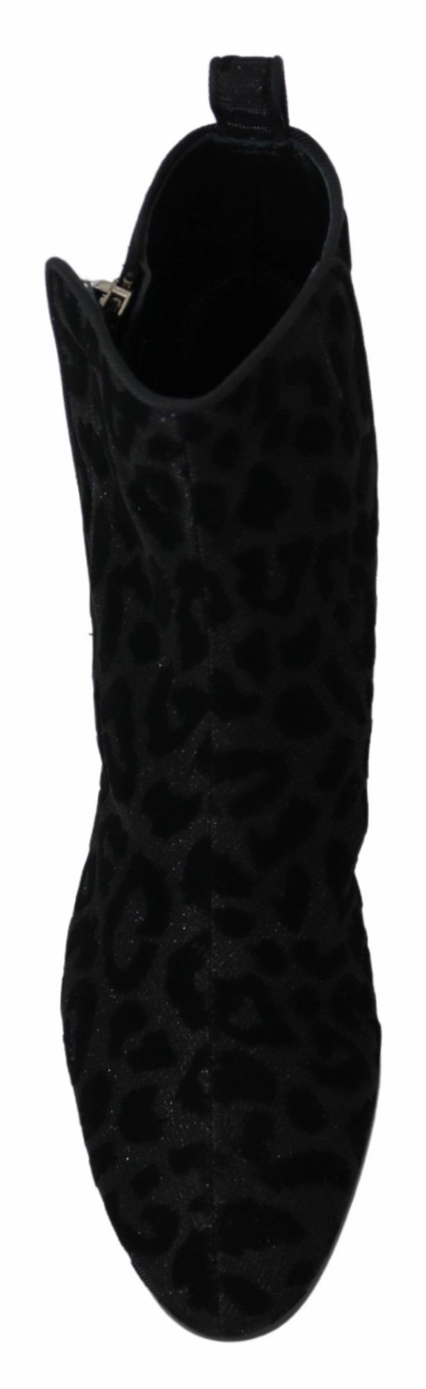 Dolce & Gabbana Elegant Leopard Print Short Women's Boots