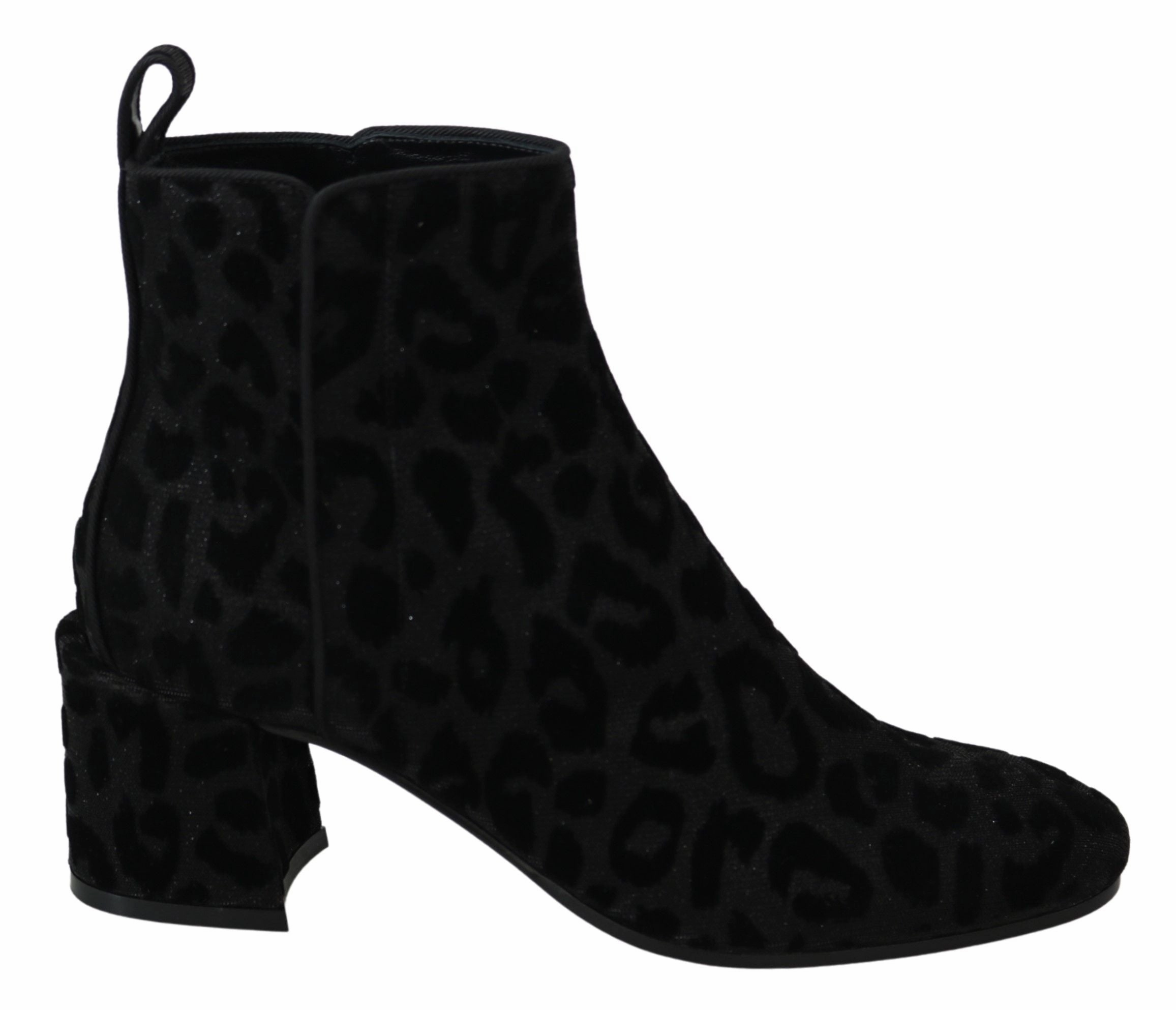 Dolce & Gabbana Elegant Leopard Print Short Women's Boots Promo on Womens Fashionable Boots