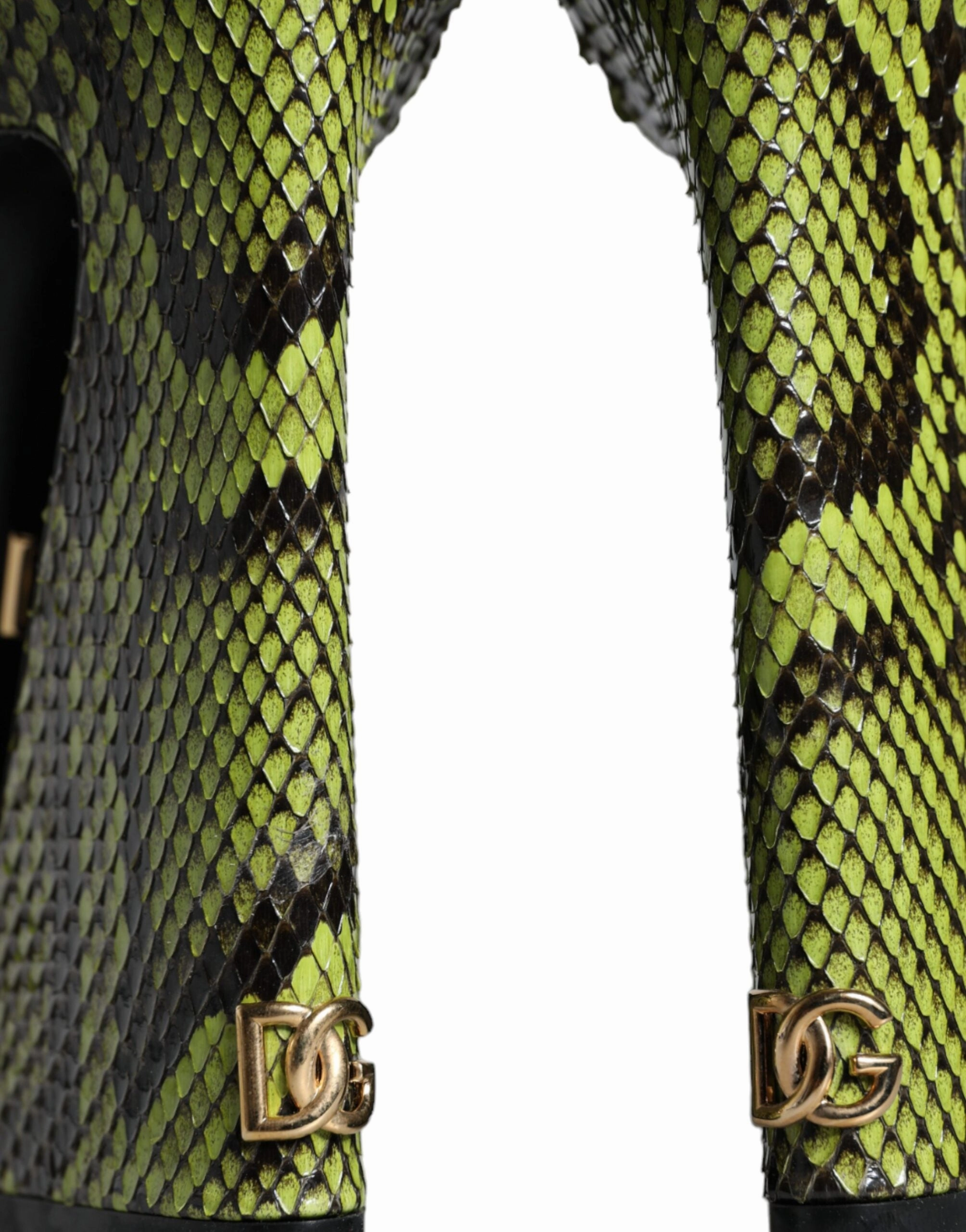 Dolce & Gabbana Exotic Leather Ankle Strap Heels Sandals Women's Shoes