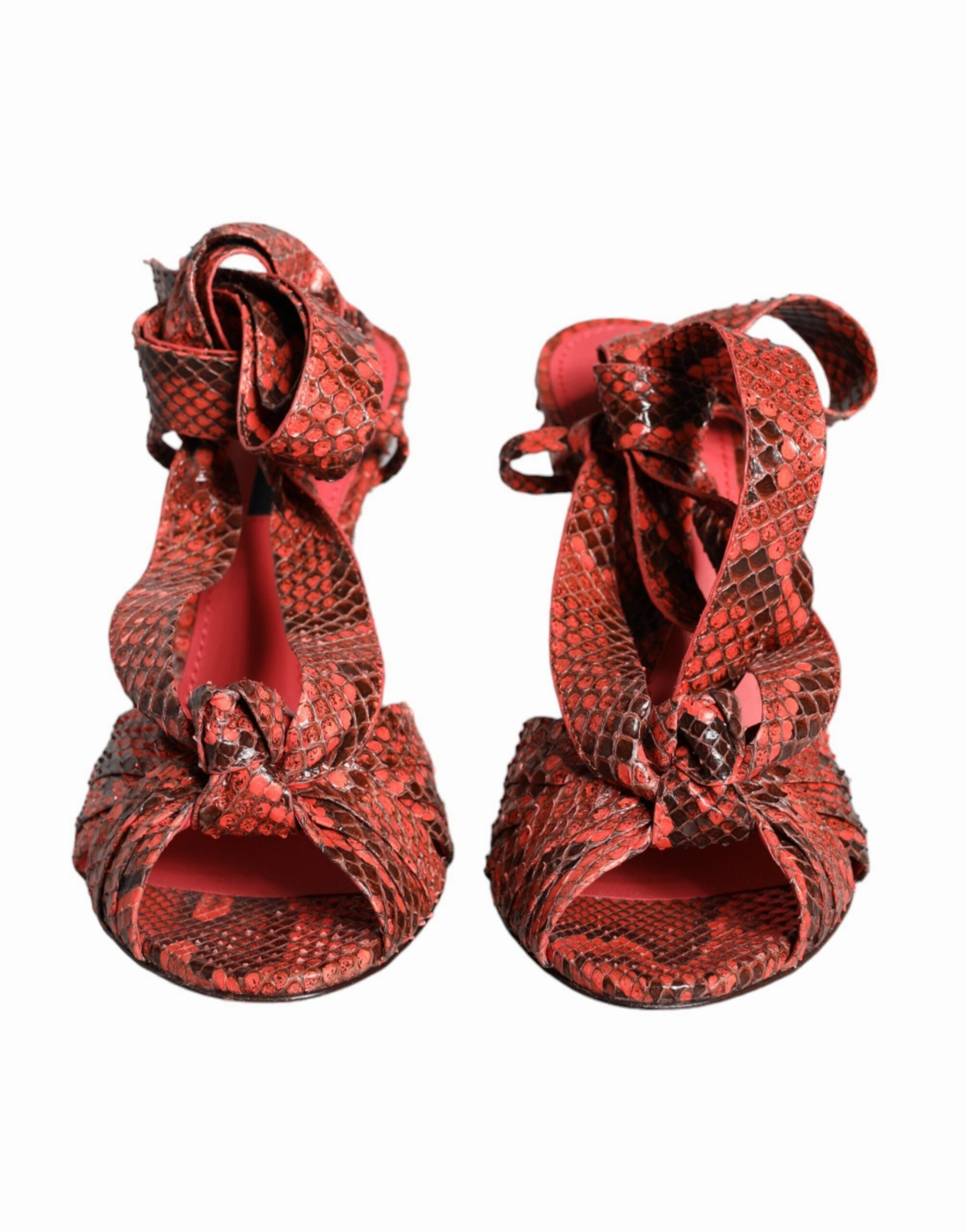 Dolce & Gabbana Exotic Leather Heels Sandals Women's Shoes