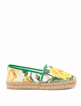Dolce & Gabbana floral-print canvas espadrilles Womens Shoes cheap promo