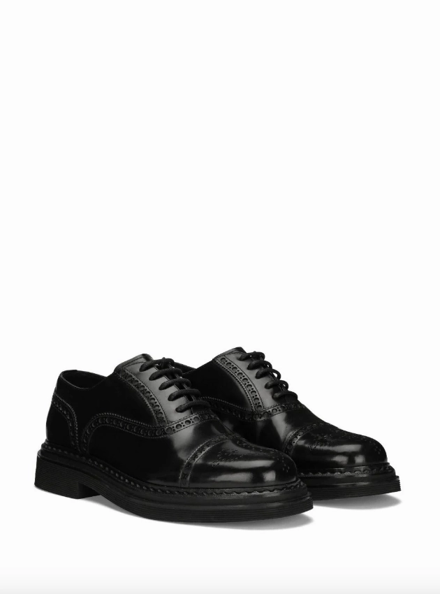 Dolce & Gabbana Francesina leather derby shoes