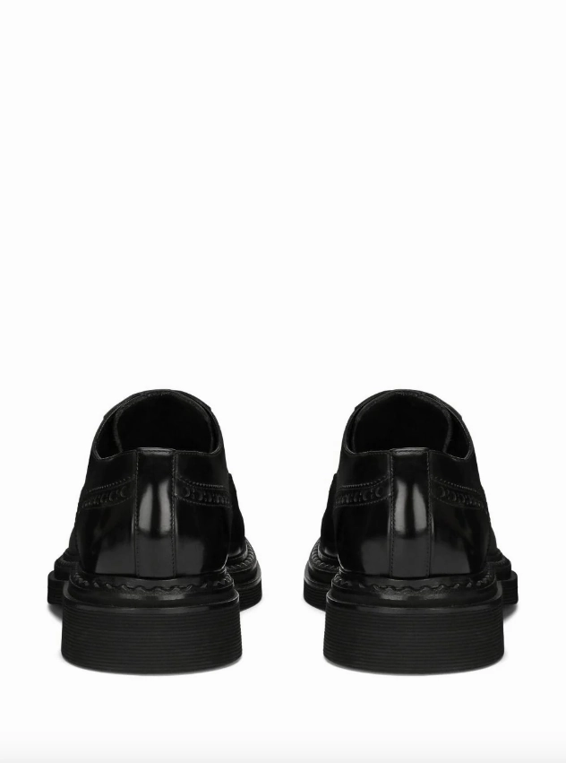 Dolce & Gabbana Francesina leather derby shoes