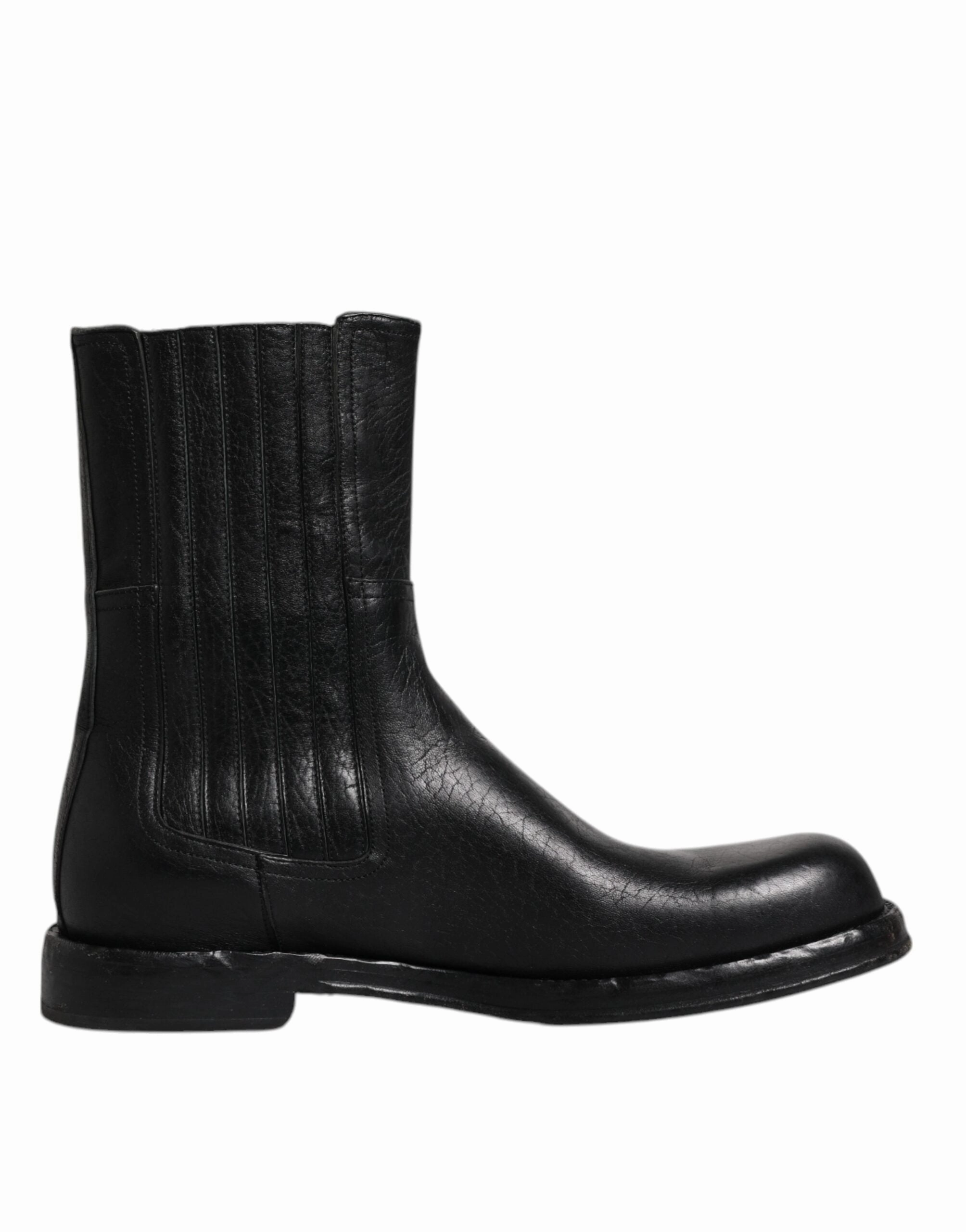 Dolce & Gabbana Horse Leather Mid Calf Boots Men's Shoes Buy Mens Chukkas online shop