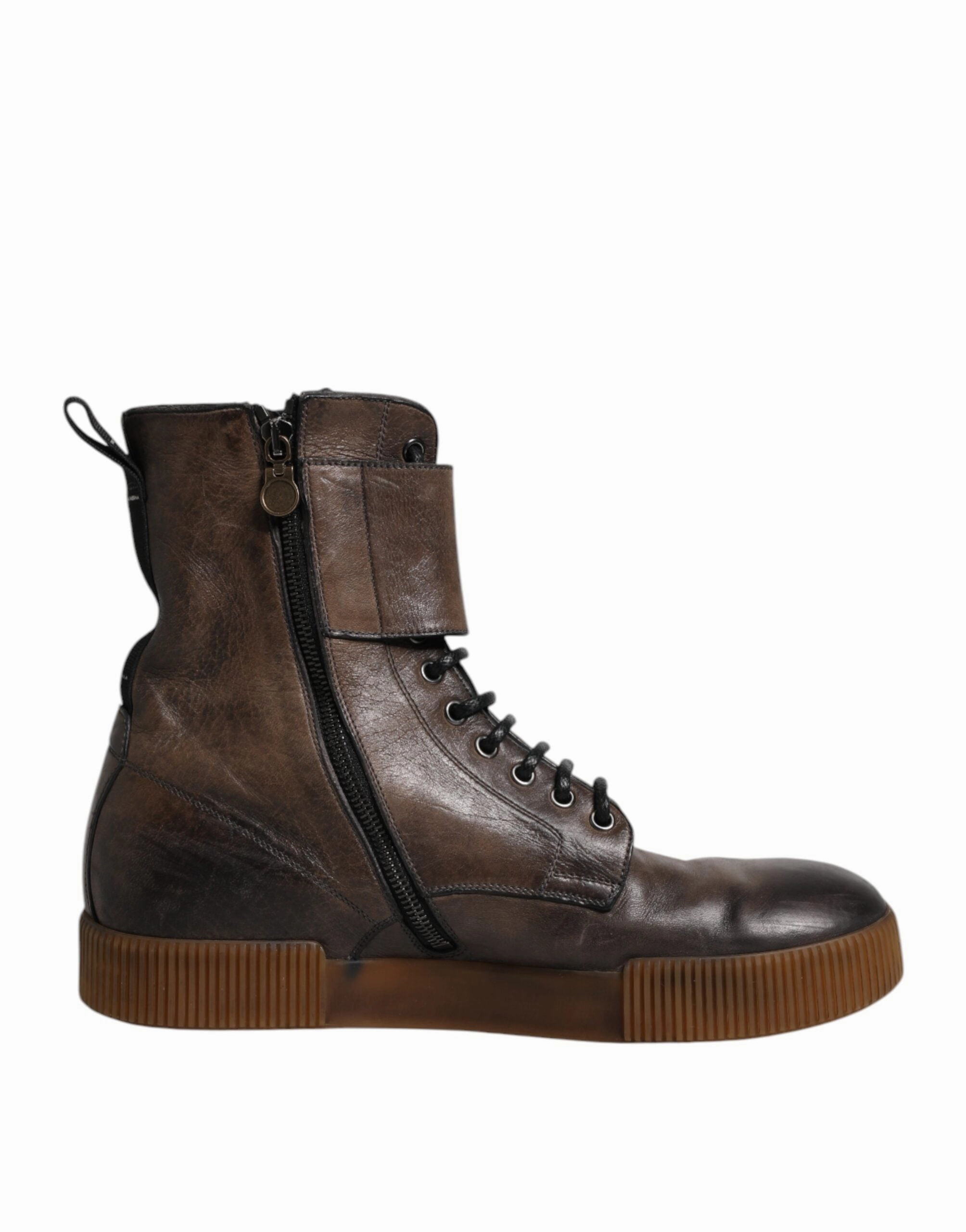 Dolce & Gabbana Horse Leather Mid Calf Boots Men's Shoes (Pre-Owned) Buy Mens Chukkas online shop
