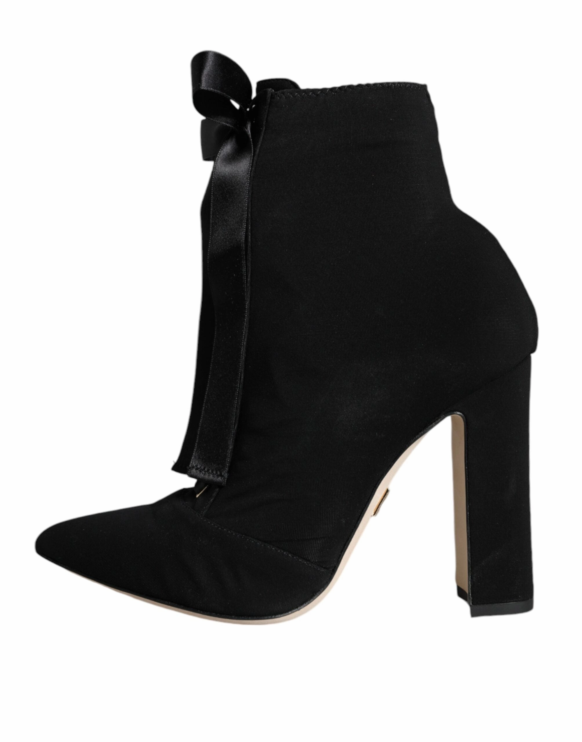 Dolce & Gabbana Jersey Stretch Ankle Booties Women's Shoes