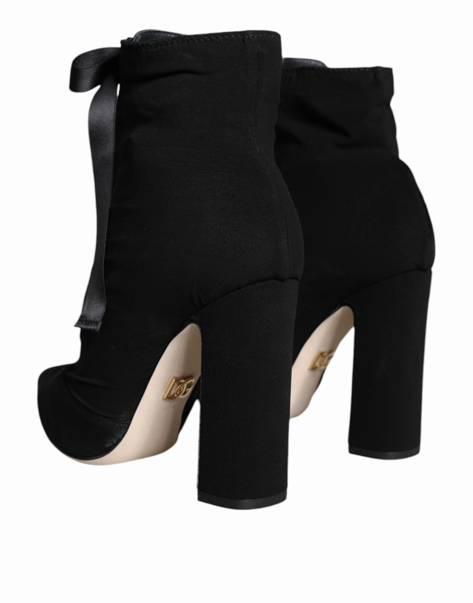 Dolce & Gabbana Jersey Stretch Ankle Booties Women's Shoes