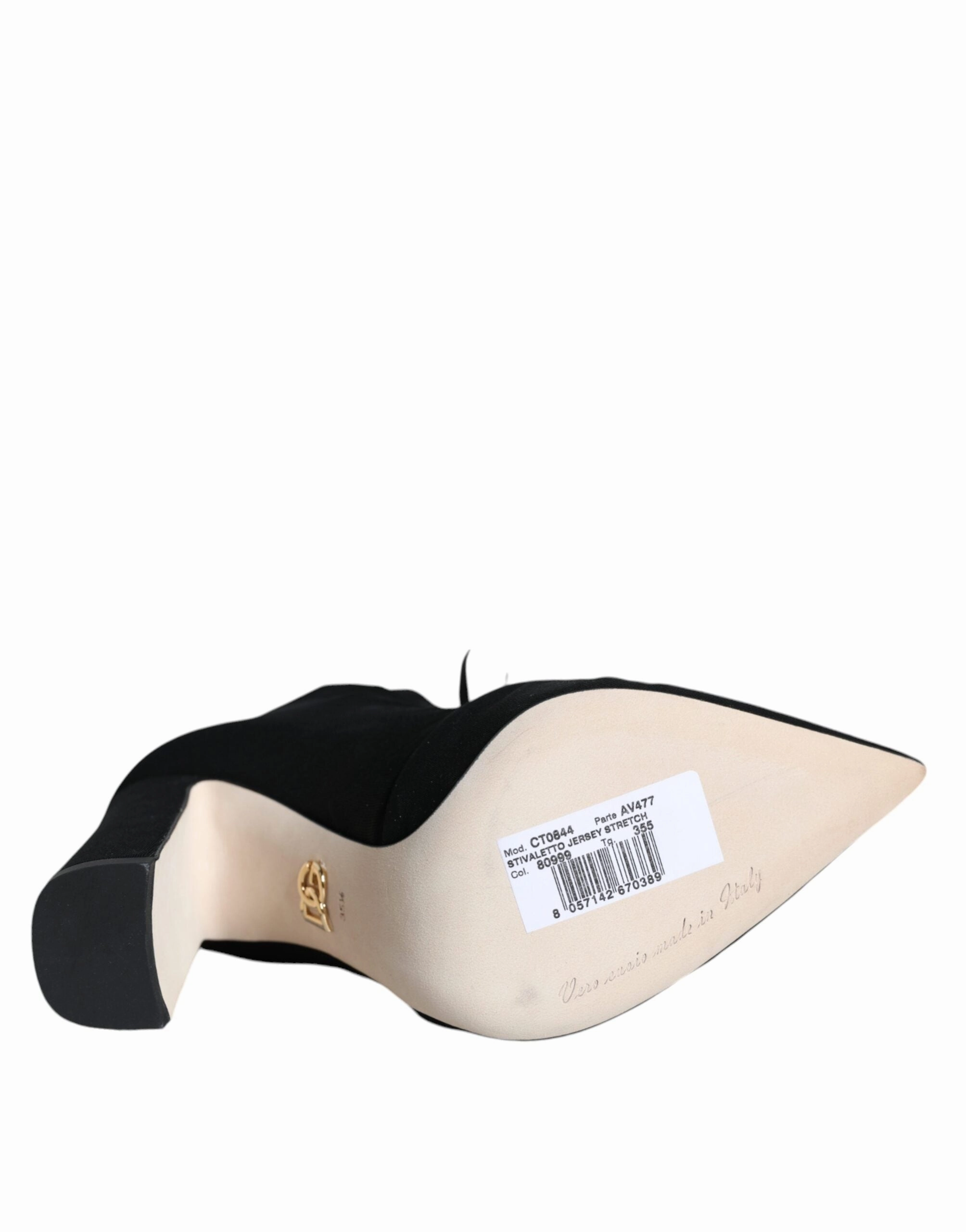 Dolce & Gabbana Jersey Stretch Ankle Booties Women's Shoes