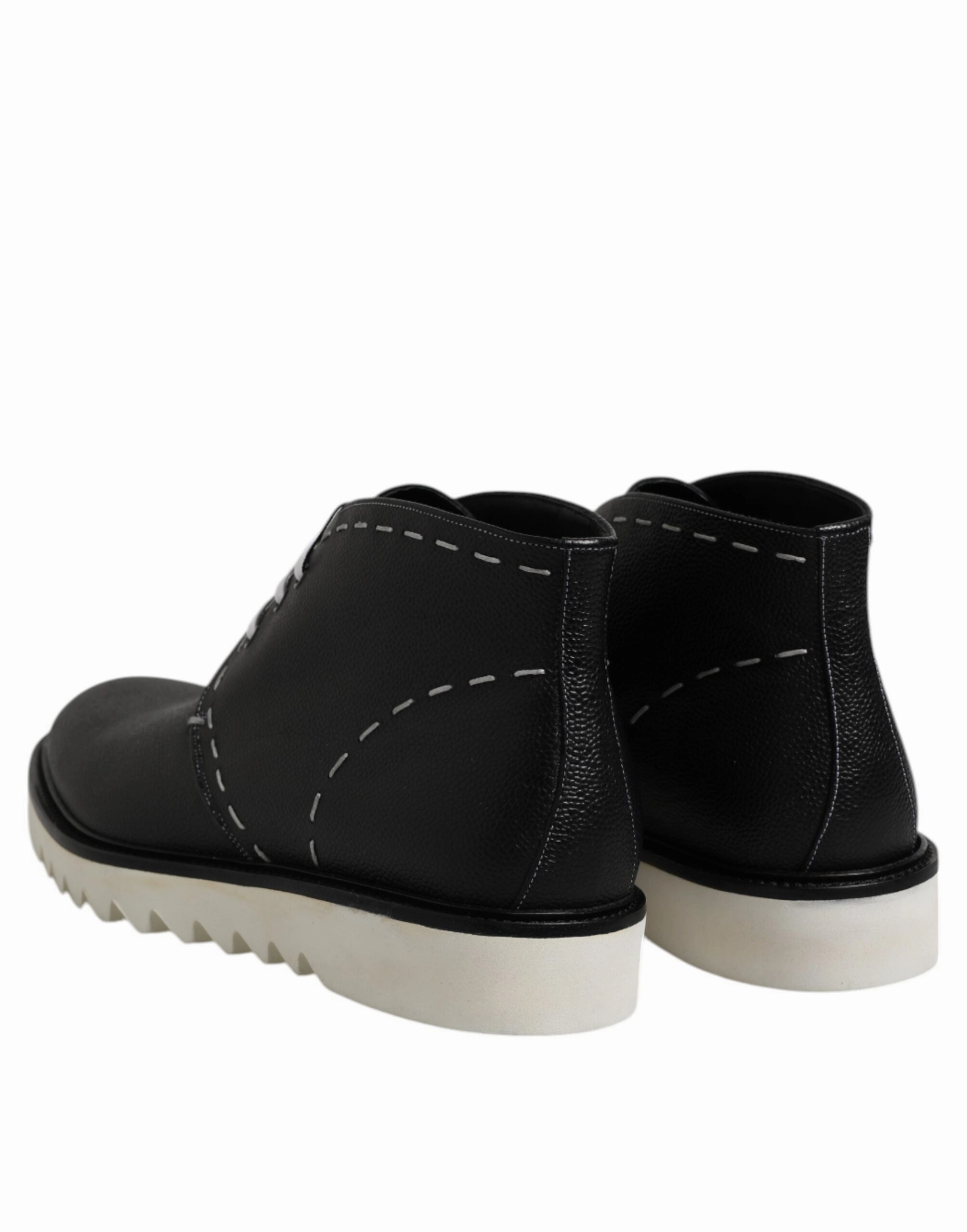 Dolce & Gabbana  Leather Ankle Boots Men's Shoes