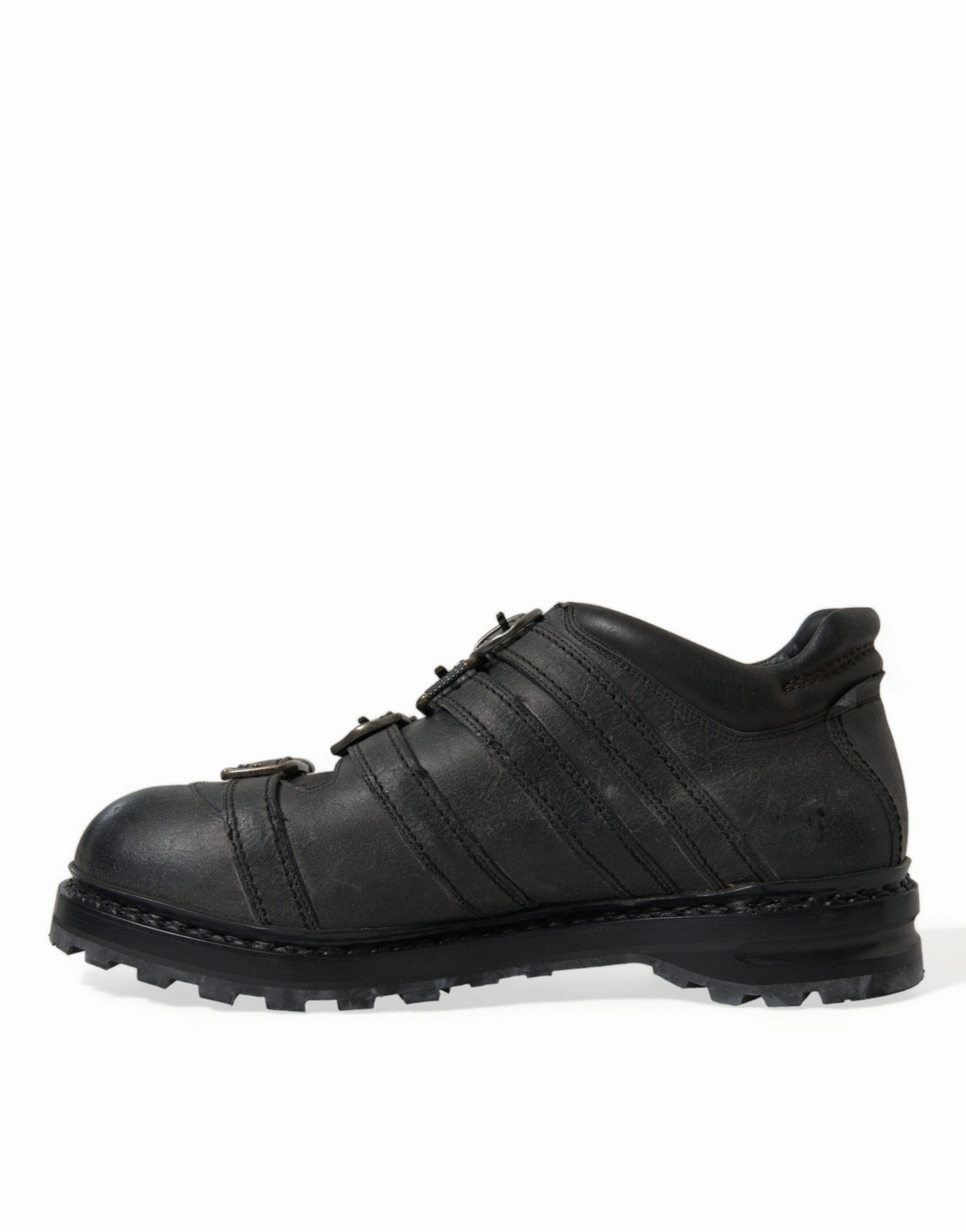 Dolce & Gabbana Leather Ankle Strap Men's Boots