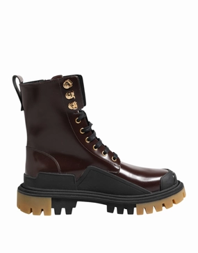 Dolce & Gabbana Leather Boots Zipper Lace Up Men's Shoes Buy Mens Chukkas online shop