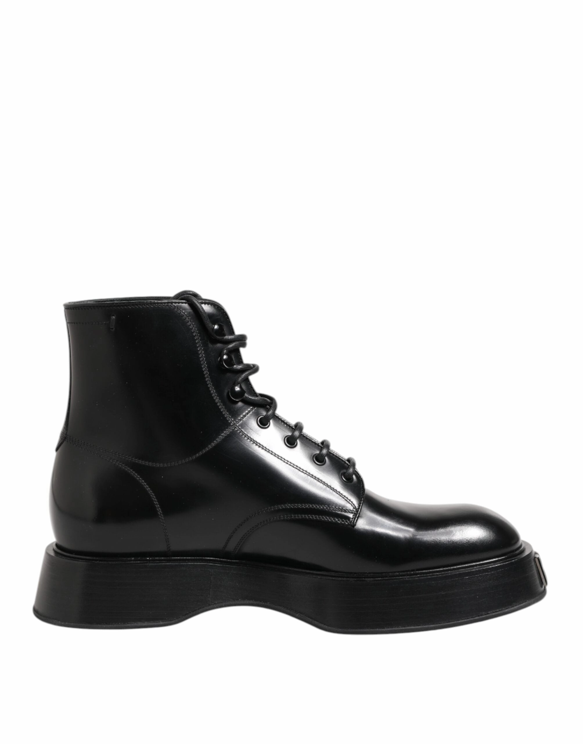 Dolce & Gabbana Leather Logo Ankle Boots Lace Up Men's Shoes Buy Mens Chukkas online shop
