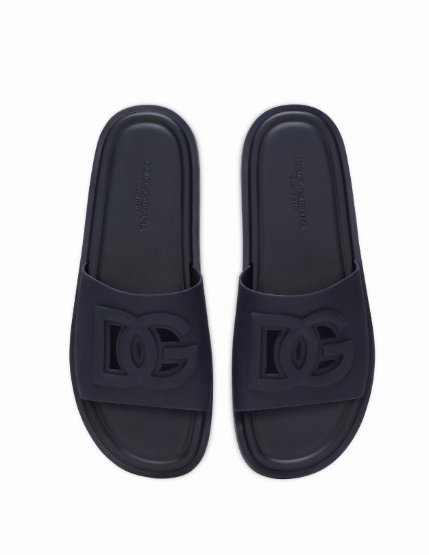 Dolce & Gabbana logo-embossed cut-out slides