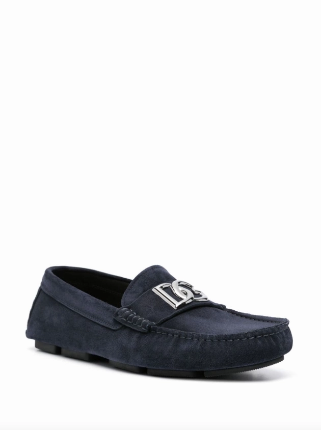 Dolce & Gabbana logo-lettering loafers