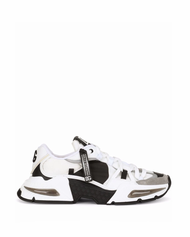 Dolce & Gabbana mixed-material Airmaster sneakers Mens Shoes online flash sale