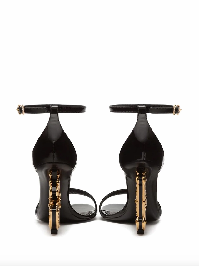 Dolce & Gabbana nappa leather sandals with baroque dg detail
