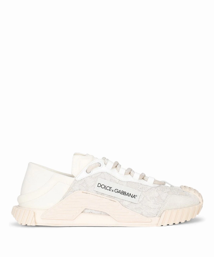 Dolce & Gabbana NS1 lace panelled sneakers Womens Shoes cheap promo