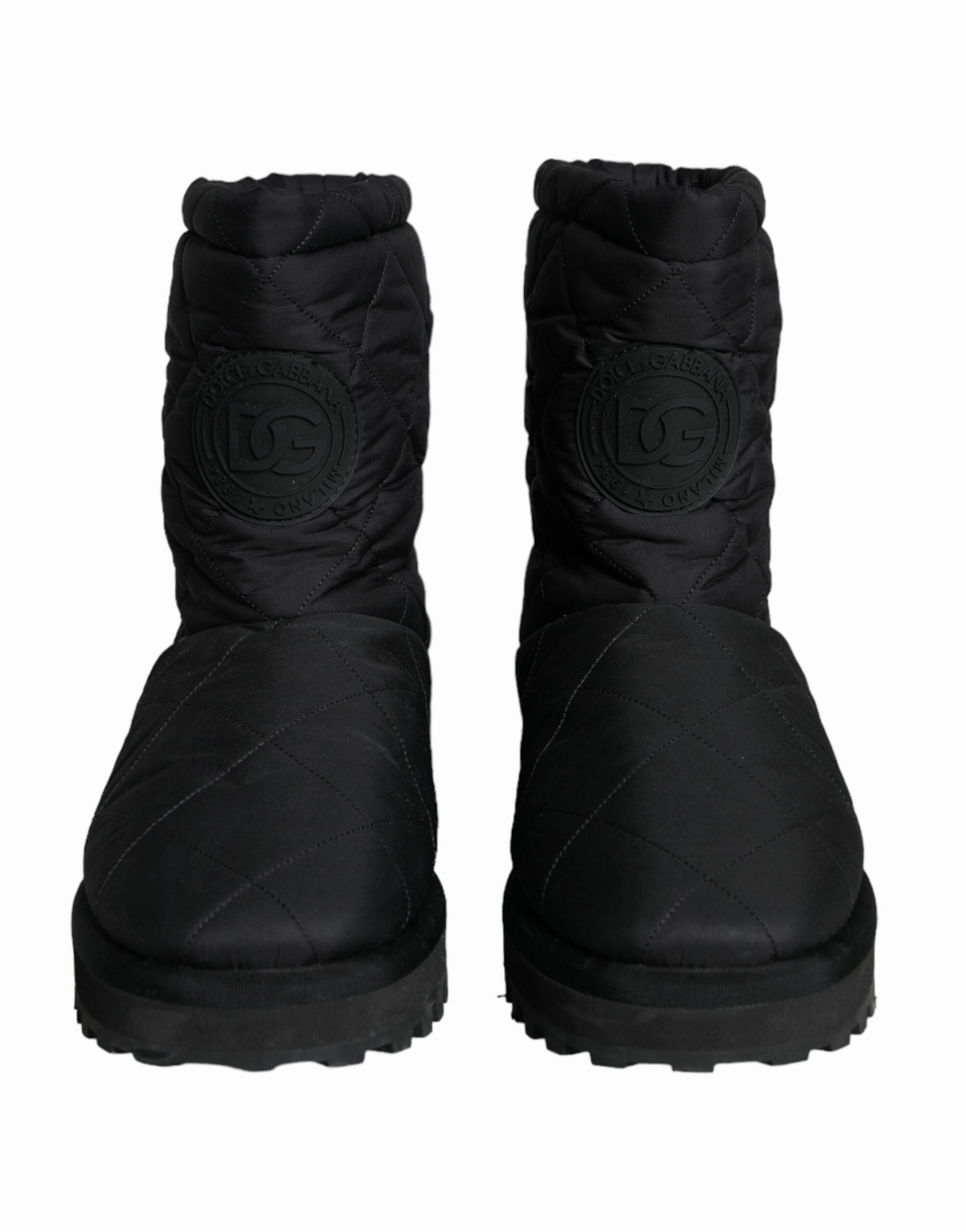 Dolce & Gabbana Nylon Padded Mid Calf Men Boots Men's Shoes