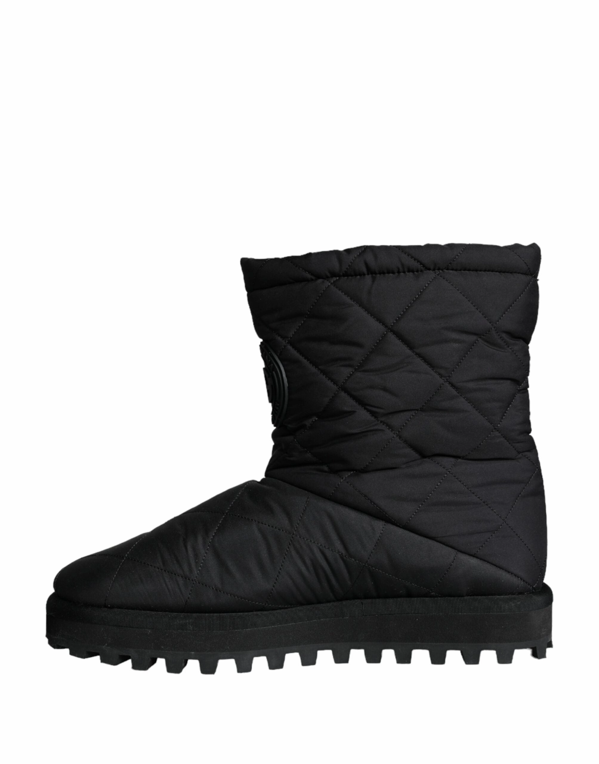 Dolce & Gabbana Nylon Padded Mid Calf Men Boots Men's Shoes