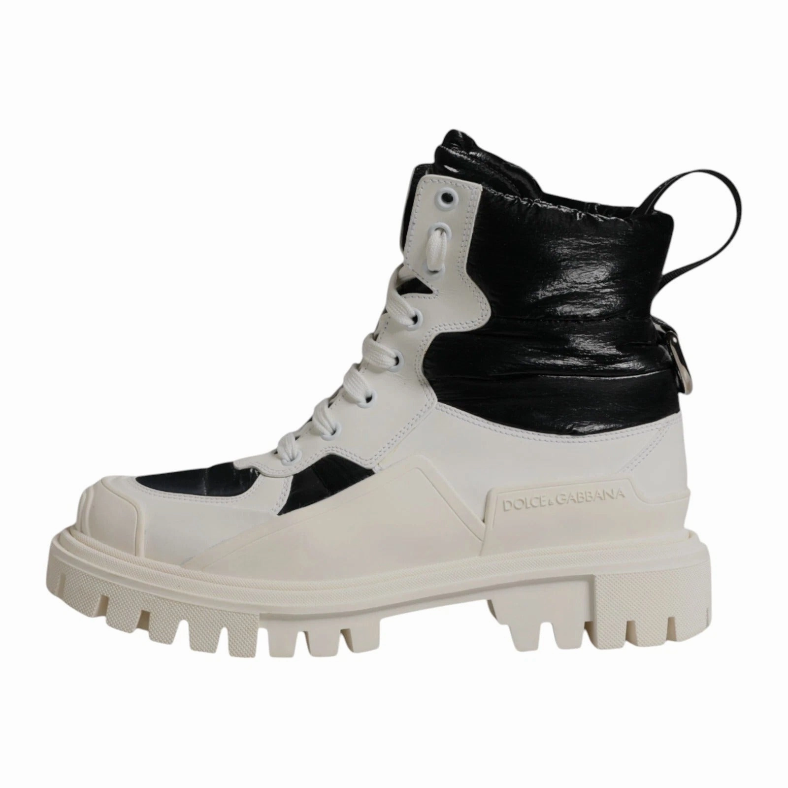 Dolce & Gabbana Padded Mid Calf Lace Up Boots Women's Shoes (Pre-Owned)