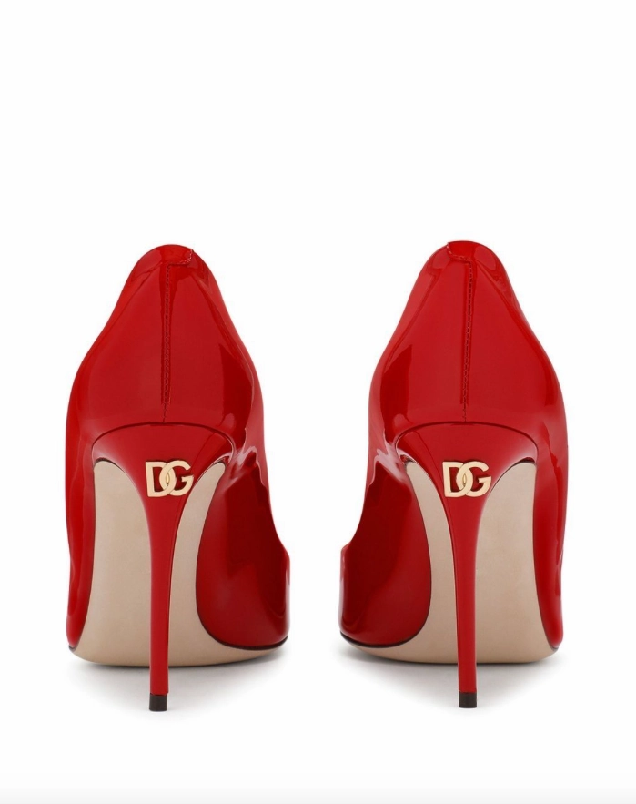 Dolce & Gabbana patent leather 105mm pumps