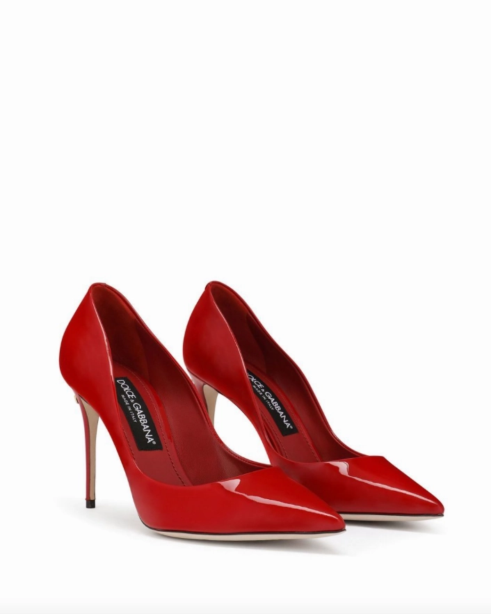 Dolce & Gabbana patent leather 105mm pumps