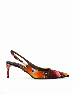Dolce & Gabbana Patent leather slingbacks Womens Shoes cheap promo
